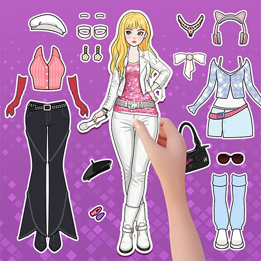 Game icon for Paper Doll Diary: Dress Up DIY by Bravestars Games
